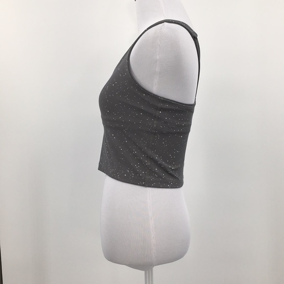 Beyond Yoga Gray Paint Splatter Leggings Tank Top Set Womens Small Gym Workout - Picture 6 of 16